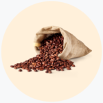 Cover coffee beans for espresso