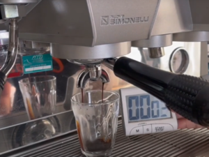 How to Make Cortado Coffee Step - Prepare the Espresso