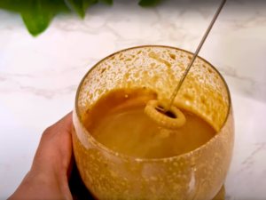 Step-by-step Recipe Biscoff Latte - Instant Coffee Concentrate