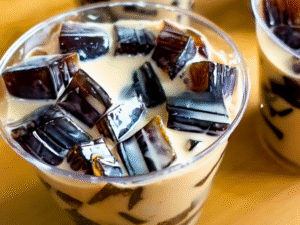 Easy Coffee Jelly Dessert Drink Recipe photo 2
